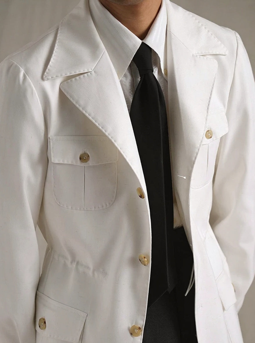 Men's Linen Breathable Hunting Jacket