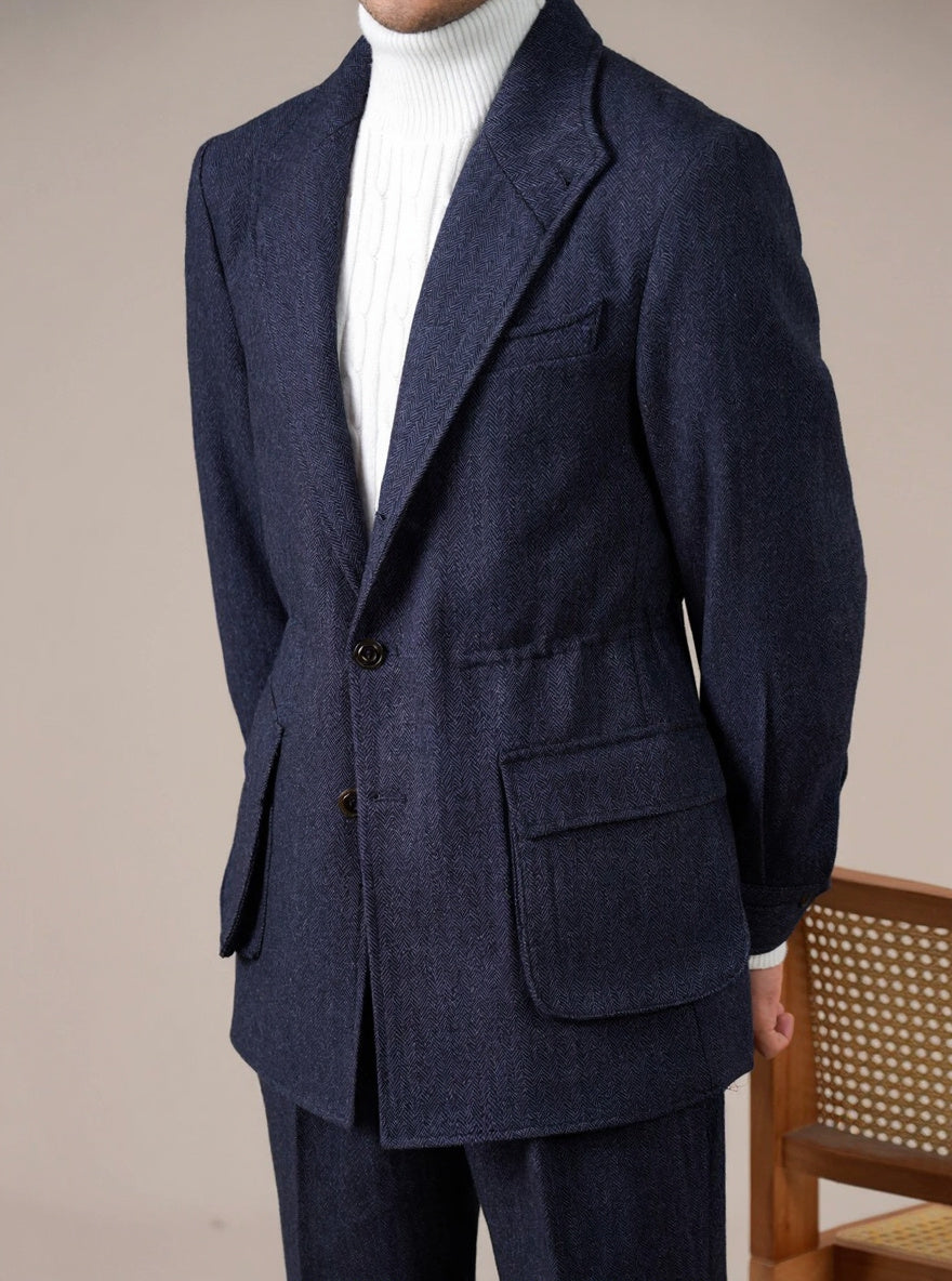Men’s Spanish-Style Wool-Blend Jacket