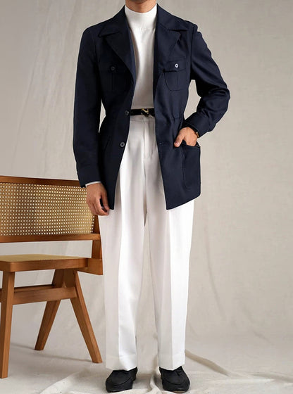 Men's Linen Breathable Hunting Jacket