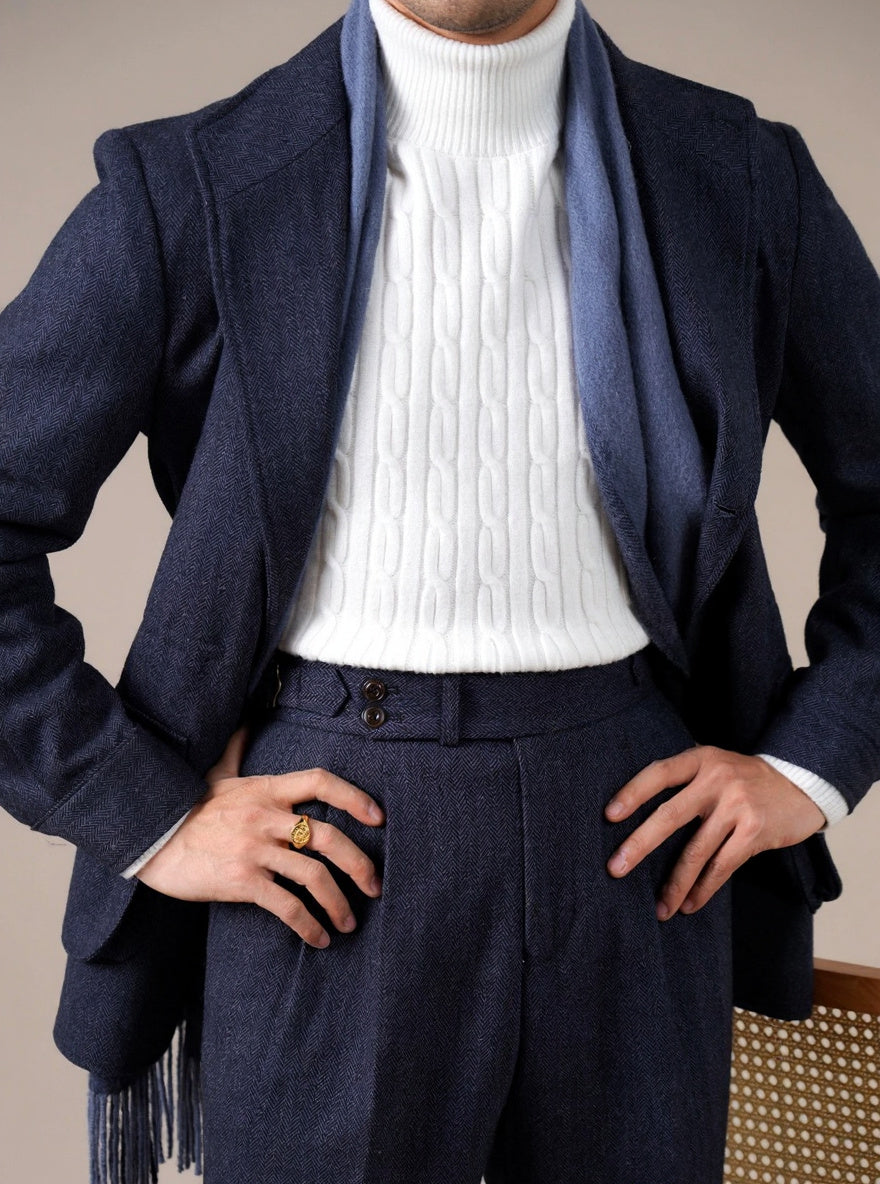 Men’s Spanish-Style Wool-Blend Jacket