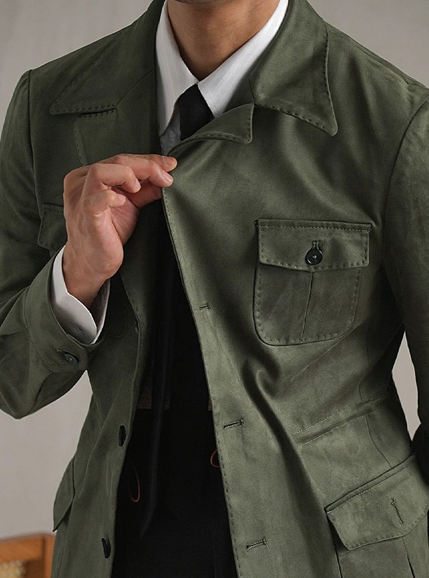 Men's Suede Italian Hunting Jacket