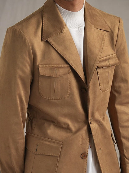 Men's Suede Italian Hunting Jacket