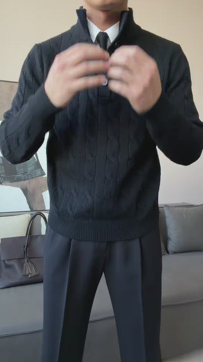 Men’s Relaxed Fit Knit Pullover Sweater