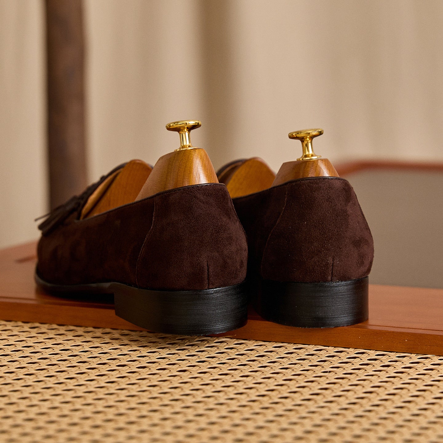 Suede Tassel Dress Loafers BRABION