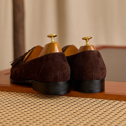 Suede Tassel Dress Loafers BRABION