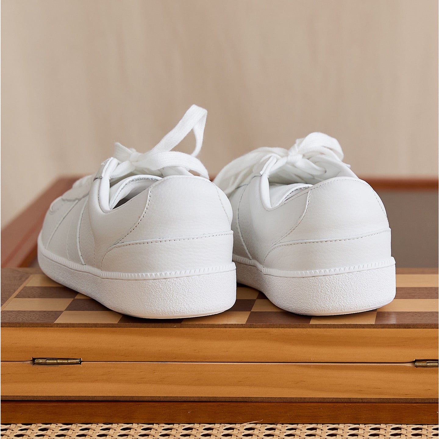 Panelled Cowhide Leather Low-Top Sneakers BRABION