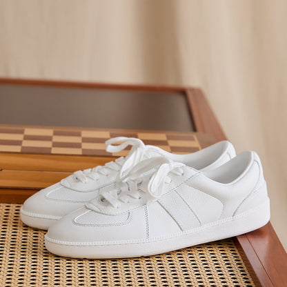 Panelled Cowhide Leather Low-Top Sneakers BRABION