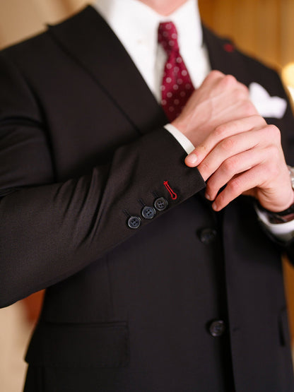 Black Modern-Fit Suit 3-Piece VIOSSI