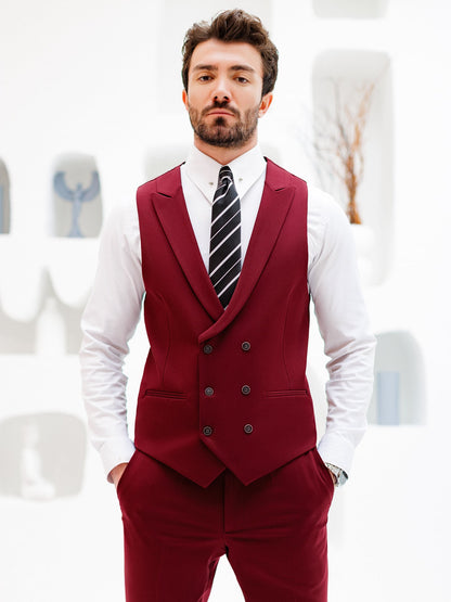 Bordeaux Slim-Fit Suit 3-Piece VIOSSI