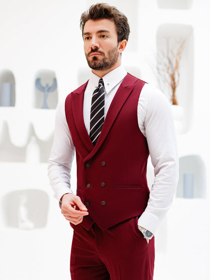 Bordeaux Slim-Fit Suit 3-Piece VIOSSI