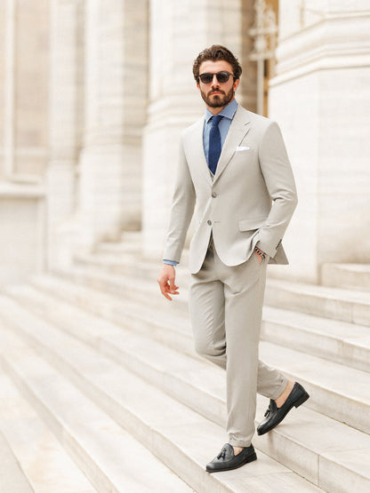 Grey Slim-Fit Suit 3-Piece VIOSSI