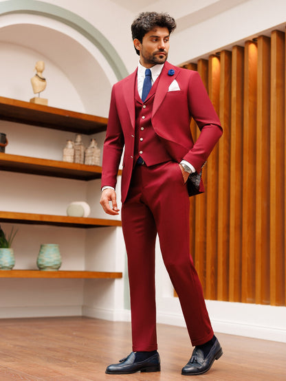 Bordeaux Slim-Fit Suit 3-Piece VIOSSI