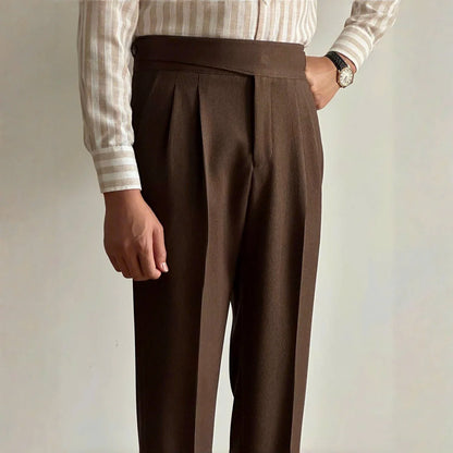 Textured Bologna Gurkha Trousers