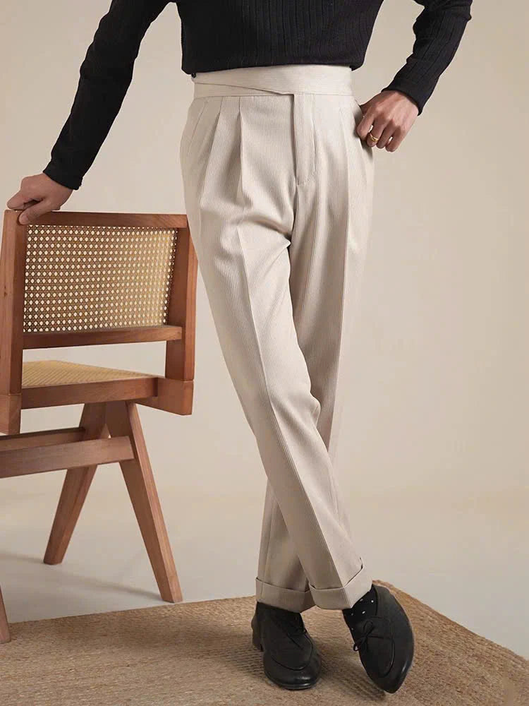 Textured Bologna Gurkha Trousers