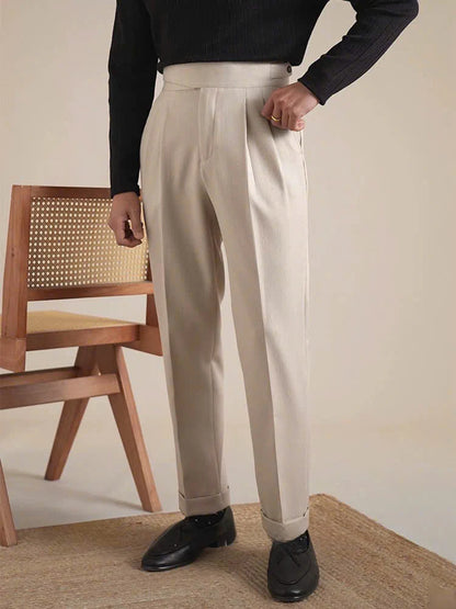 Textured Bologna Gurkha Trousers