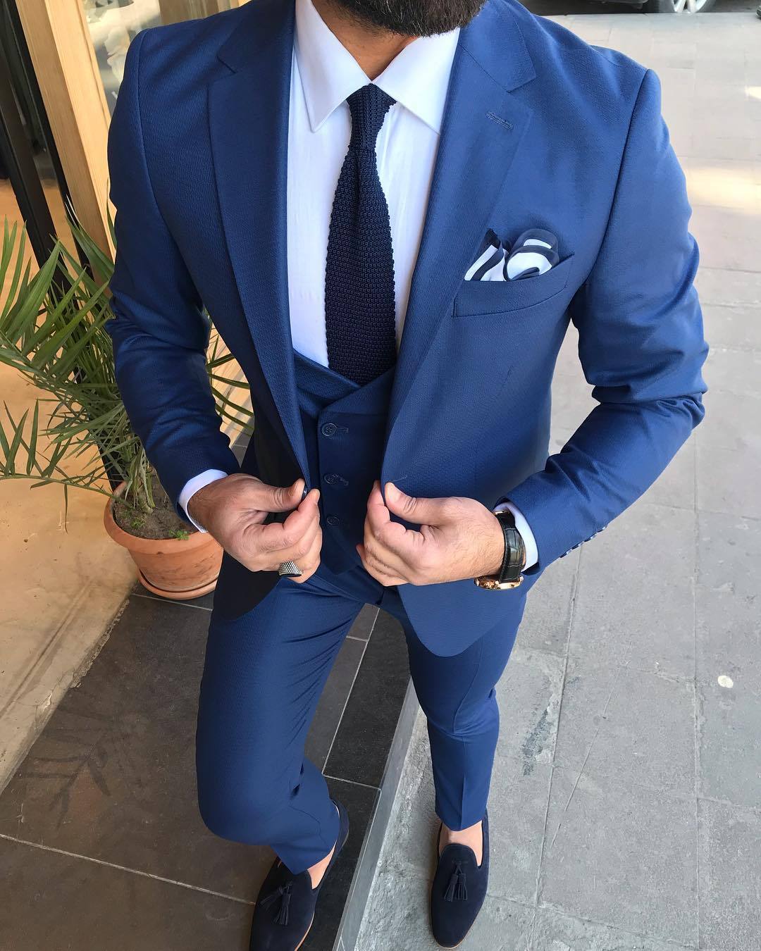 Joseph Navy Slim-Fit Suit