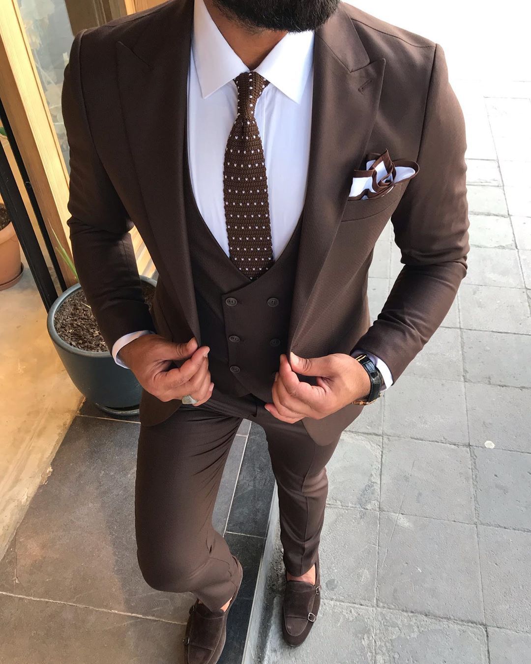Davis Brown Slim-Fit Suit