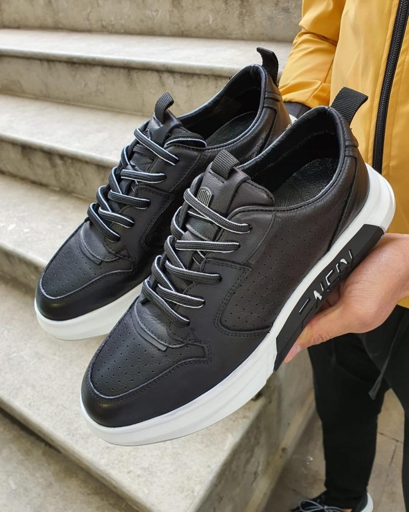Bellingham Black Lace Up Sneakers
