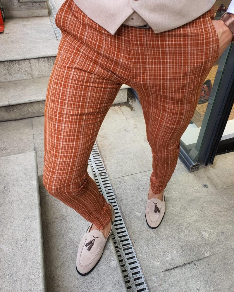Bellingham Orange Slim Fit Pants