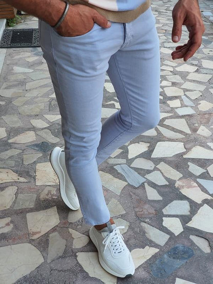 Forenzax Light Blue Slim Fit Jeans