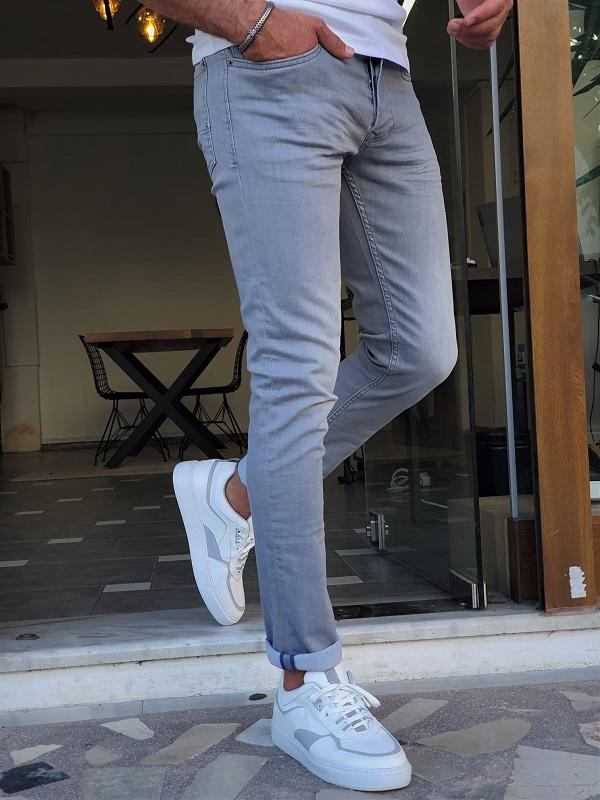 Forenzax Gray Slim Fit Jeans