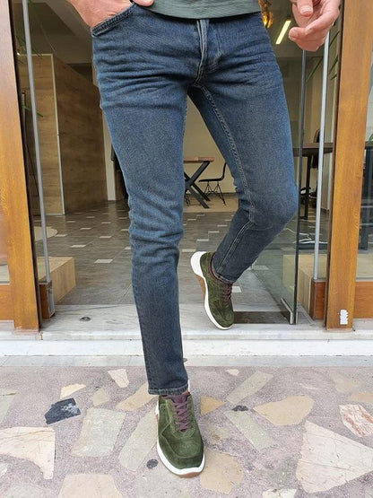 Bastoni Khaki Slim Fit Jeans