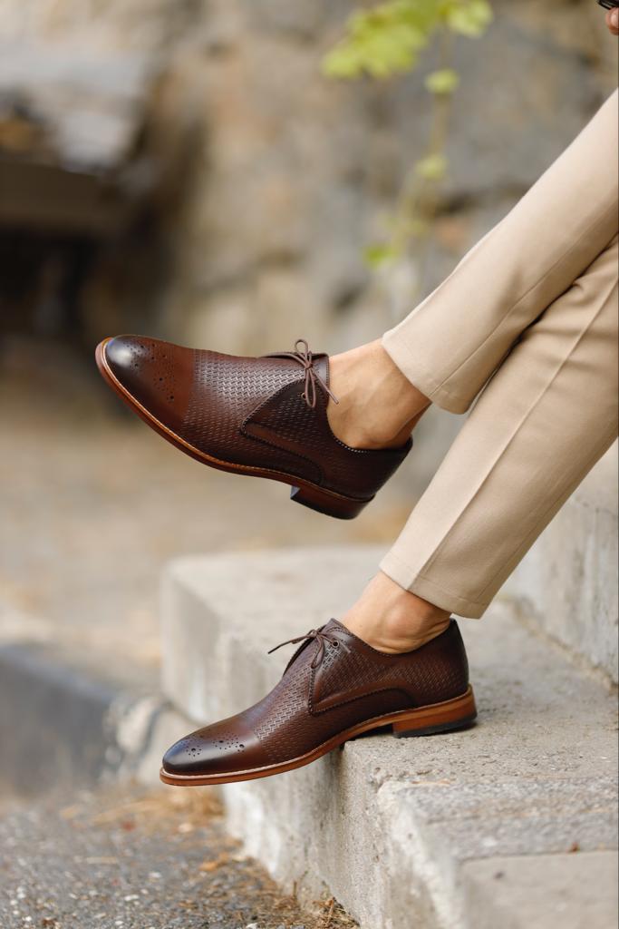 Empire Brown Laced Derby