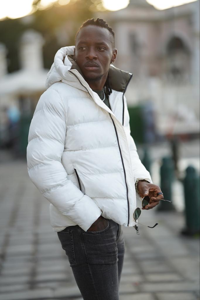 White puffer cheap jacket mens