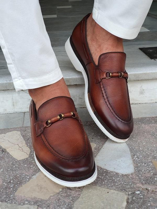 Forenzax Brown Bit Loafers