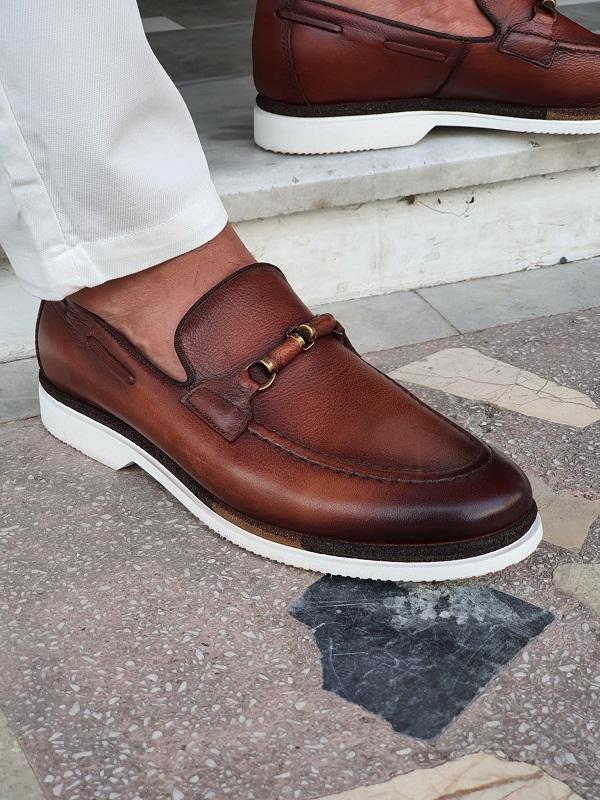 Forenzax Brown Bit Loafers
