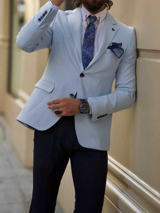 Lawson Sky Blue Slim Fit Blazer