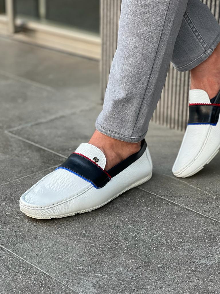 Lawson White Penny Loafers