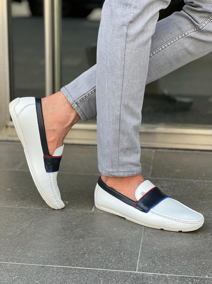 Lawson White Penny Loafers