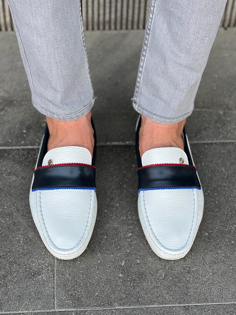 Lawson White Penny Loafers