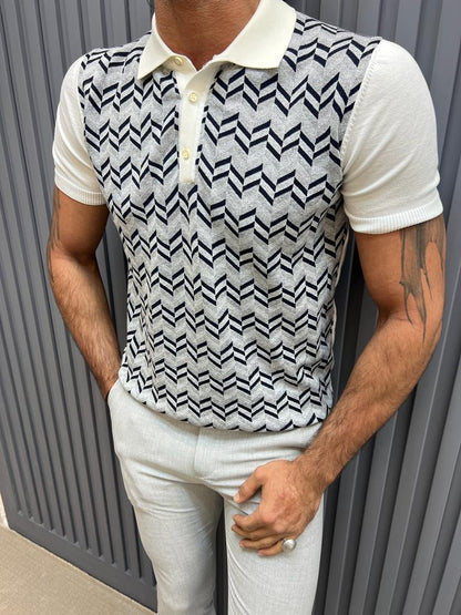 Sorento Gray Slim Fit Polo T-Shirt