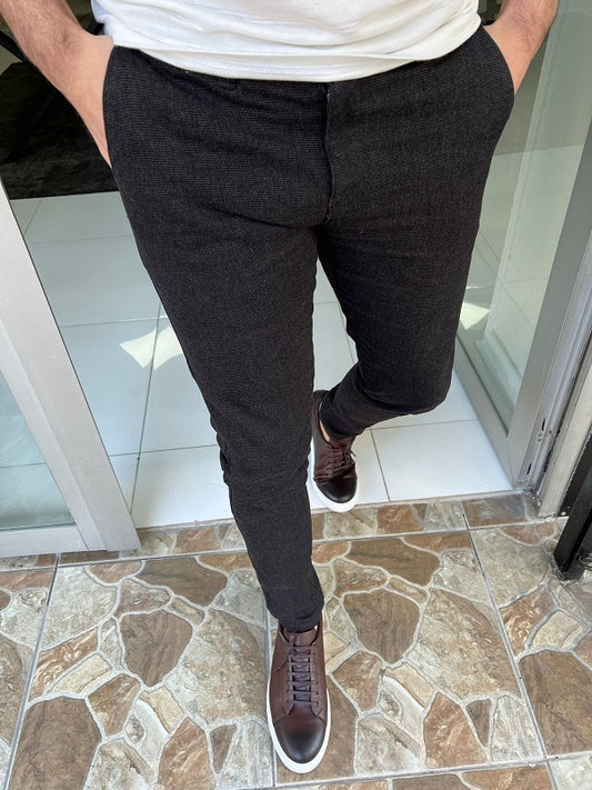 Rockford Black Slim Fit Cotton Pants