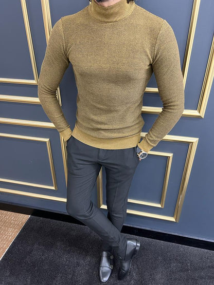 Vince Camel Slim Fit Mock Turtleneck Sweater
