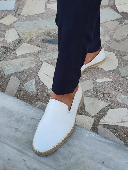 Casual Shoes White Loafer Shoes Mens Salerno White Slip-On Loafers Elegant Leather Shoes For Any Casual Shoes White Loafer Shoes Mens Salerno White Slip-On Loafers Elegant Leather Shoes For Any