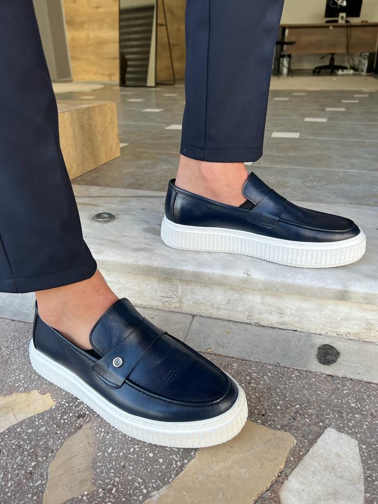 Tampa Navy Blue Rock Shoes
