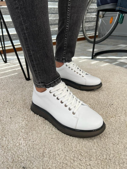 Tampa White High Top Sneakers