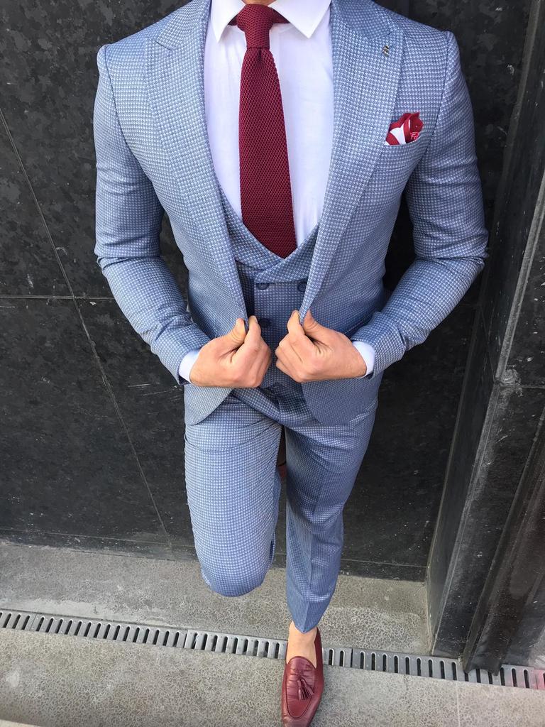 Austin L- Blue Slim-Fit Suit