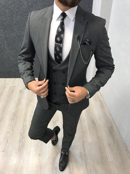 Apollo Gray Slim-Fit Suit