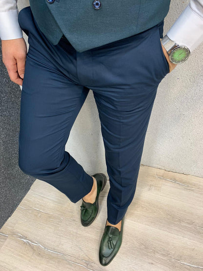 Kingston Green  Slim Fit Plaid Suit