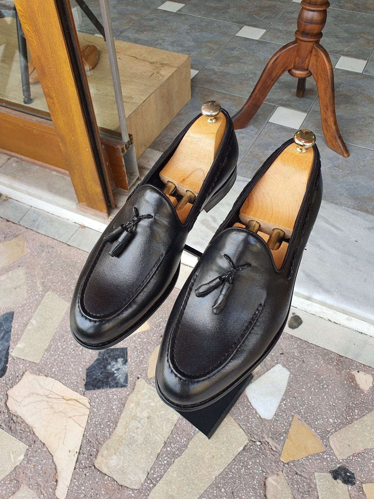 Bojo Giotto Black Leather Loafer