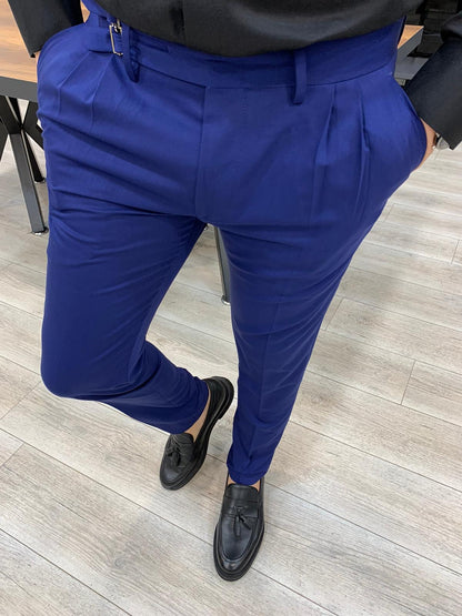 Livonia Sax Double Buckle Slim Pants