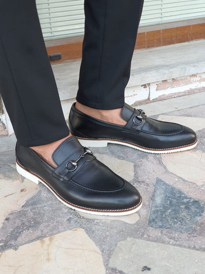 Montreal Black Bit Loafers
