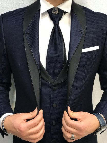 Lazio Navy Tuxedo Suit