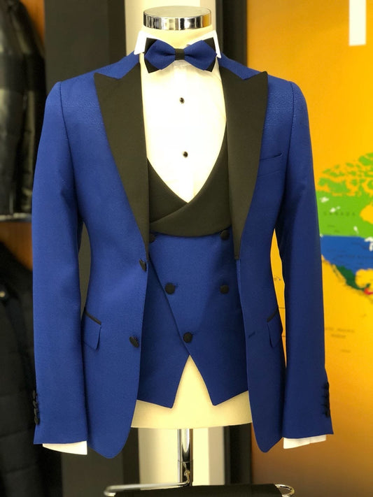 Slim-Fit Tuxedo Suit Sax
