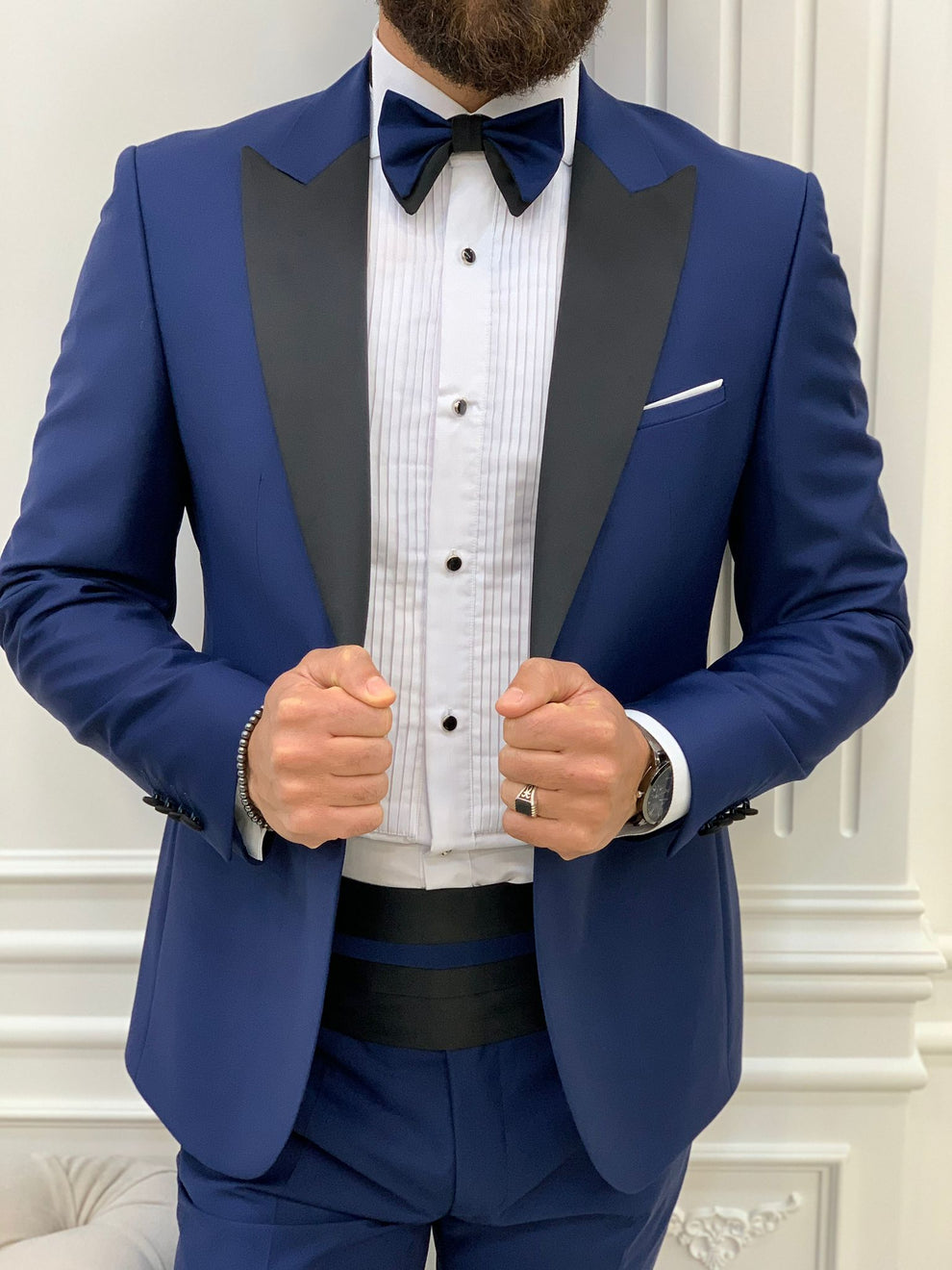 Bosco Blue Dovetail Collar Tuxedo – BRABION