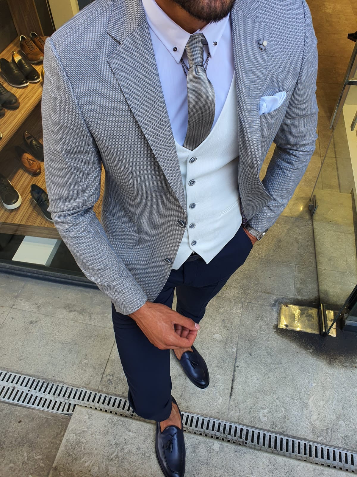 Orem Gray Slim Fit Suit